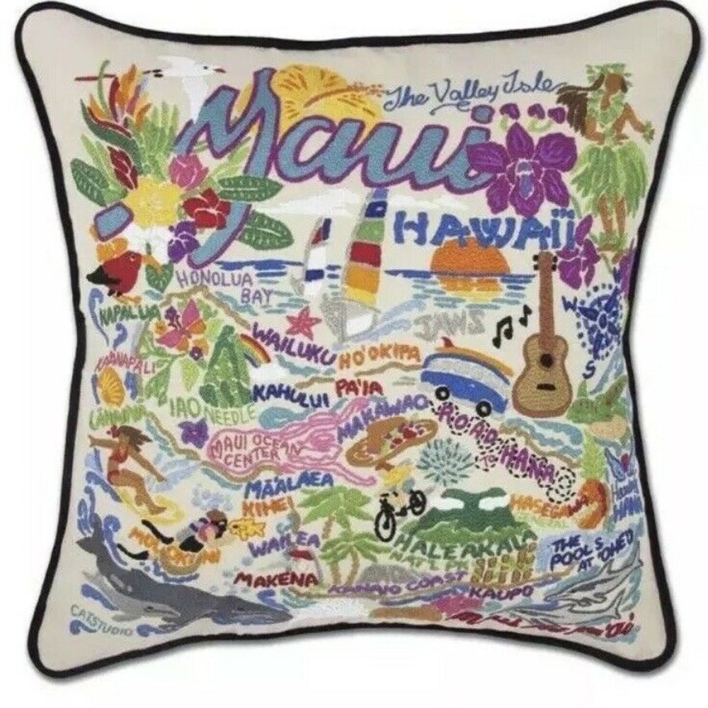 Cat Studio MAUI HAWAII Pillow 20x20 Throw Pillow